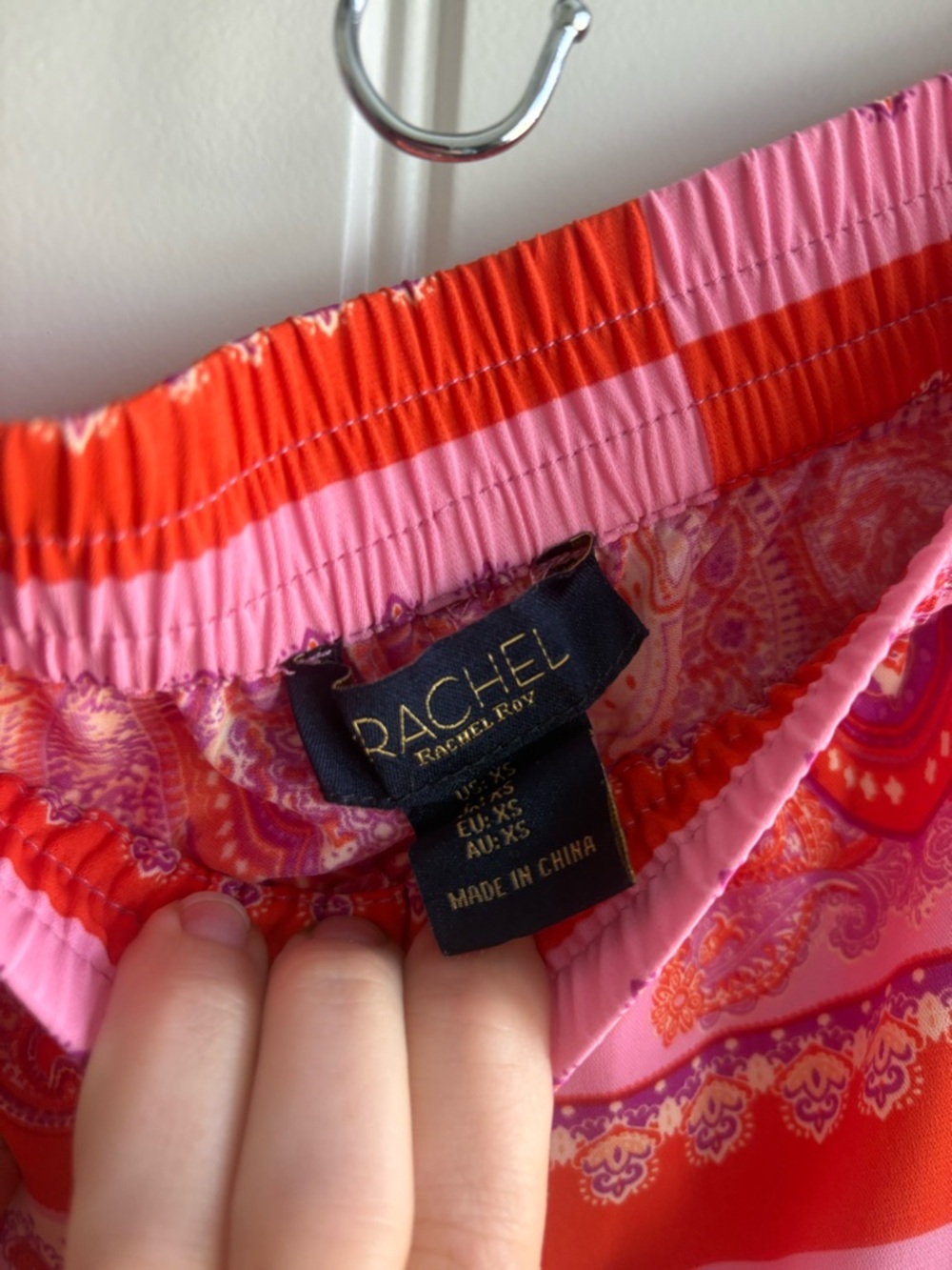 RACHEL Rachel Roy Pink Paisley Button/Wide-Leg Two-Piece Set - Picture 7 of 7